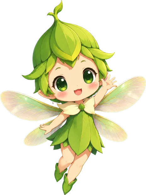 Pip, peri daun kecil, melambai